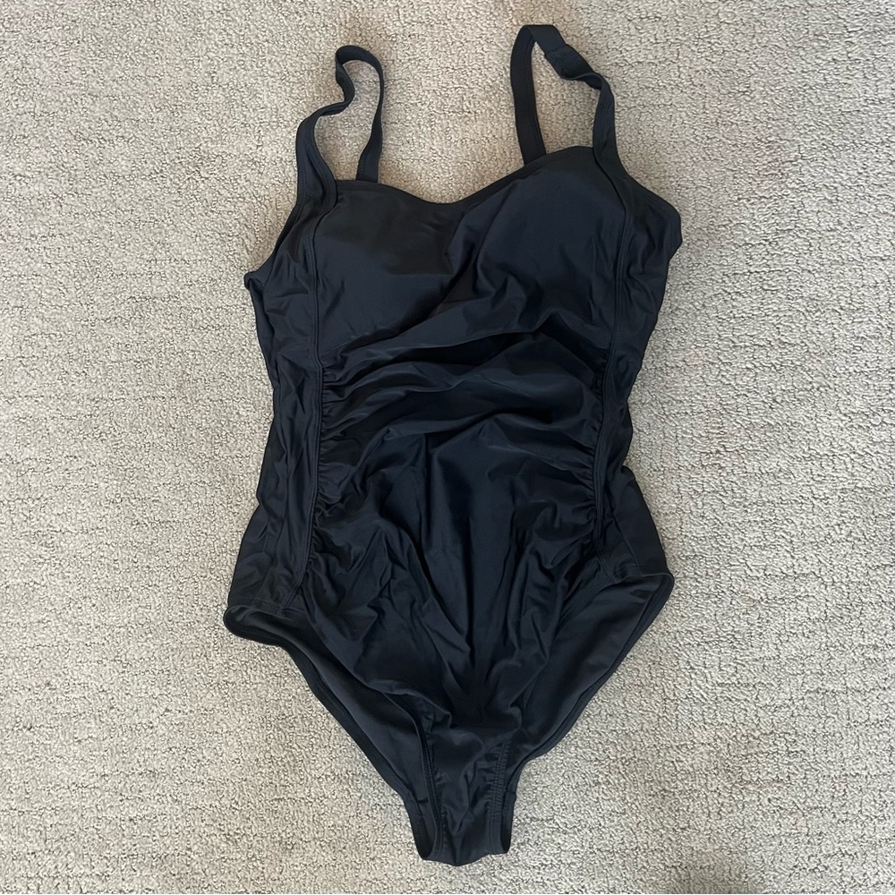 Elegant Black One-Piece Swimsuit